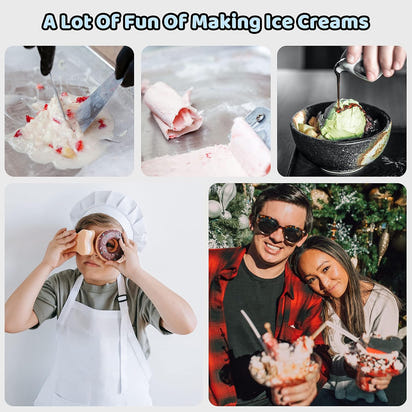 At-Home Rolled Ice Cream Maker Kit